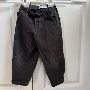 Zara Charcoal Elastic Waist Trousers